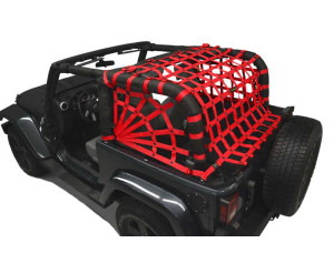 Netting with Spiderweb Sides - for Jeep JK 2 Door - Red