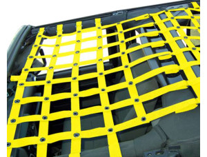 Rear Seat Netting - for Jeep JKU 4 door - Yellow