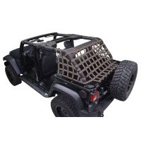Netting 3pc Kit Cargo Sides - for Jeep JKU 4 door - Grey