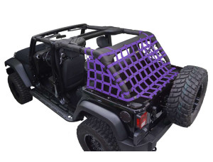 Netting 3pc Kit Cargo Sides - for Jeep JKU 4 door - Purple