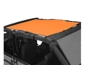 Sun Screen 1 Piece Safari Length - for Jeep JKU 4 Door - Orange