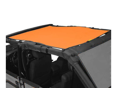 Sun Screen 1 Piece Safari Length - for Jeep JKU 4 Door - Orange