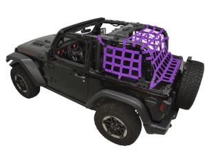 Netting 3pc Kit Cargo Sides - for Jeep JL 2 door