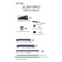 Replacement Parts Pack for 3 Piece rear cargo style net for Jeep JL 2 door 2019 - up