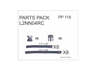Replacement Parts Pack for TJ Unlimited (LJ) 3 piece cargo net 