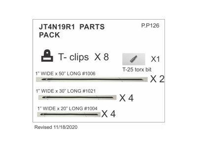 Replacement Parts Pack for Rear net for Jeep JT Gladiator 2019 - up