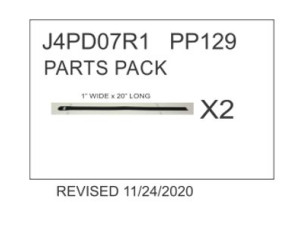 Replacement Parts Pack for JK 4 (Unlimited) Rear pet divider