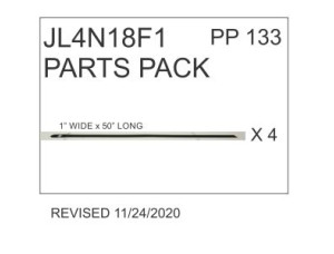 Replacement Parts Pack for Front net over front seats for Jeep JL unlimited (4dr) 2018 - up