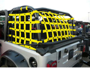 Netting 3 piece Rear - for Jeep TJ - Yellow