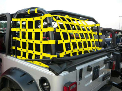 Netting 3 piece Rear - for Jeep TJ - Yellow